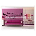 hot sell sweet dream wall sticker romantic sofa wall sticker for living room QTS032